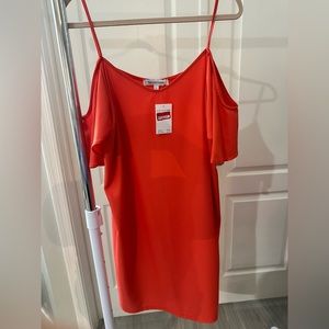 Net. Orange sundress.